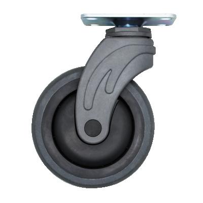 China swivel & SS Rigid Conductive Rubber Anti Static Caster Wheels Electrostatic Discharge for sale