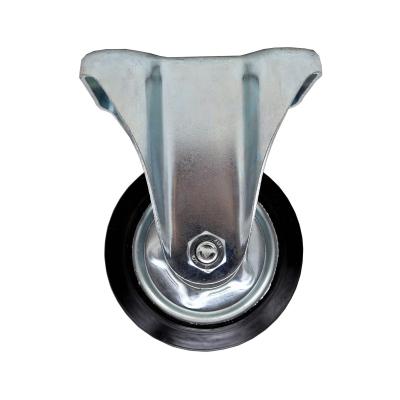 China swivel & SS Rigid Japanese Castors Rubber Caster Wheel Japan Style 100 125 150 200 Mm for sale