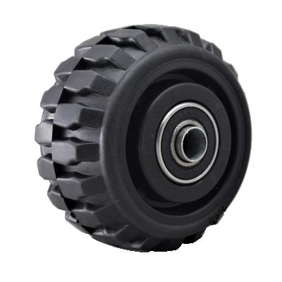 China All Terrain SS 4 5 6 8 Inch Off Road Rubber Caster Wheel Rolls Quiet All Terrain for sale