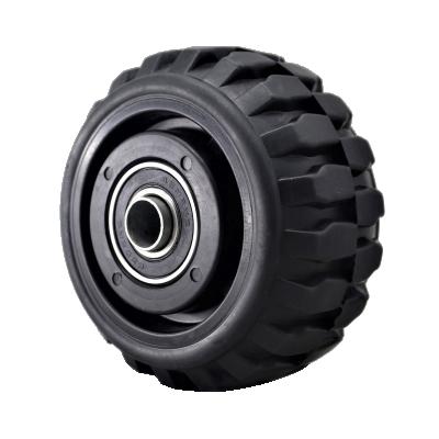 China All Terrain SS Silent Rubber Off Road Caster Wheels 100 125 150 200 Mm All Terrain for sale