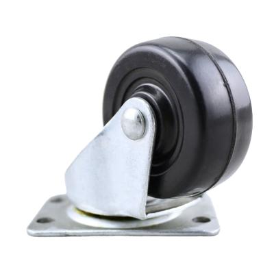 China PIVOT SS 75mm 3 Inch Soft Solid Rubber Wheel Swivel Small Size Light Duty Caster for sale