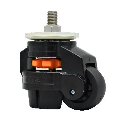 China PIVOT SS Footmaster Black Leveling Roulette Caster Wheels for sale