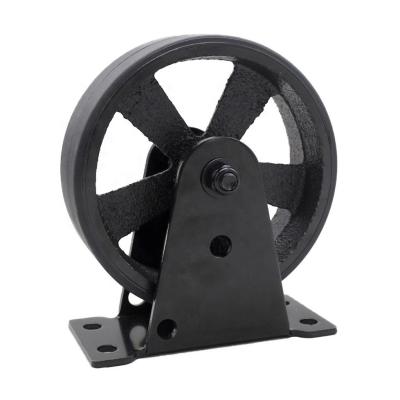 China Rigid SS Iron Caster Wheels Industrial Vintage For Coffee Table With PU Tread Cover for sale