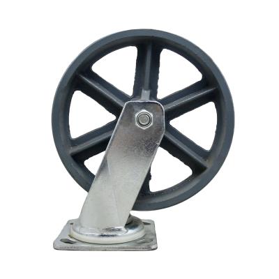 China PIVOT SS Cast Iron Antique Caster Wheels Heavy Duty 6 X 2 Inch for sale