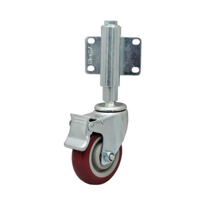 China Spring Loaded PIVOT SS Door Caster Wheel 50 75 100 125 Mm for sale