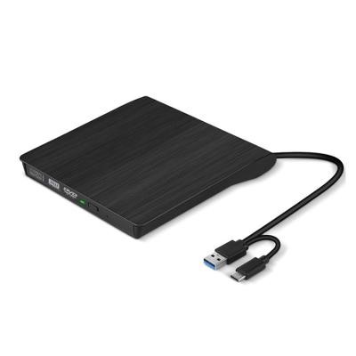 China External USB ultra-thin external brushed DVD burner CD and DVD disc drives for sale