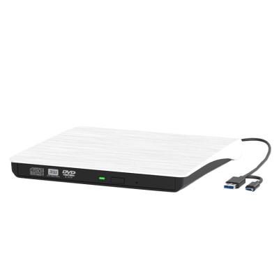 China External white USB ultra-thin external brushed DVD burner CD and DVD disc drives for sale