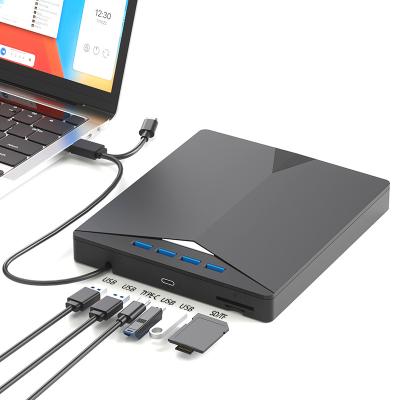 China External Laptop all-in-one desktop external Blu ray drive Comes with four USB ports a Type-C interface and SD and TF card s lots for sale