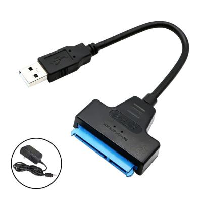 China LAPTOP USB 2.0 to SATA drive cable with DC power supply port mechanical solid state drive data cable for sale