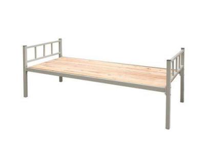 China Steel Frame Adjustable Iron Bed Single Bed (Height) For Staff 1.2m Single Bed for sale