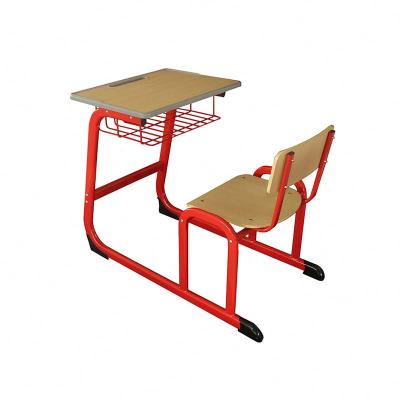 China Suit Reinforced Simple Combination Desk And Chair Of Modern School Students' Table And Chair Back for sale