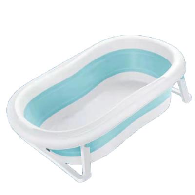 China Manufacturers Portable Plastic Large Mold Child Folding Bathtub Set Bucket Boy Girl Temperature Tub For Baby B0010 for sale