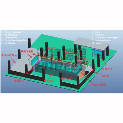 China 10T 20T 25T Large Capacity Brine Water Industrial Ice Block Making Machine for sale