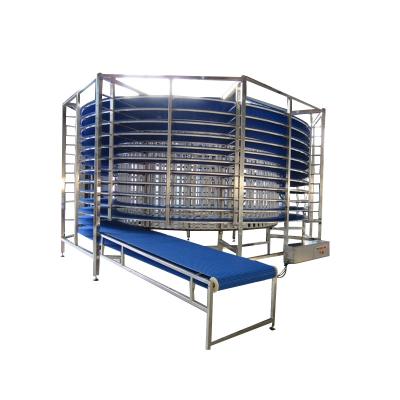 China Flour Food IQF Freezer Single Spiral Freezer for sale