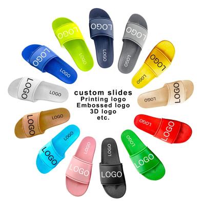 China Best Anti-slippery Sell EVA 2022 Custom Logo Slides Flats New Unisex Summer Sandals Women Slip On Eva Indoor Beach Ladies For Women for sale