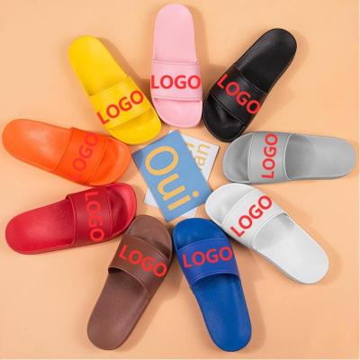 China 2021 Custom Logo Custom Color Men's EVA PVC Men's Unisex Slippers Cushioning Custom Made for sale