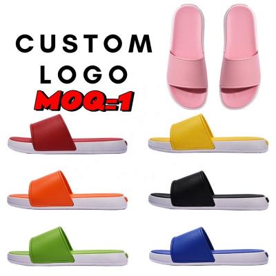 China Fashion trend best-selling moq 1 design free pvc EVA low shoes custom slippers custom slippers designer slippers logo slippers for sale