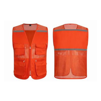 China Customizable Grid 2021 V Neck Tube Straight New Made In China Hardware Tool Vest Plumber Tool Vest Ultra for sale