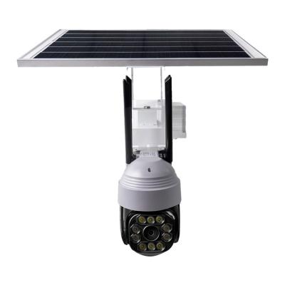 China Human Motion Tracking Factory Price 4mp 30w Solar Panel Ptz Camera 4g 4g Sim Solar 4g Outdoor Camera for sale