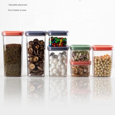 China Fresh Whole Grain Snack Milk Powder Kitchen Spice Jar Nut Jar Storage Fresh In Glass Box Sealed Storage for sale