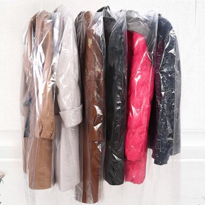 China CLASSIC clothes household hanging thickened transparent coat dry cleaners dust cover disposable dust cover bag clothes transparent bag for sale