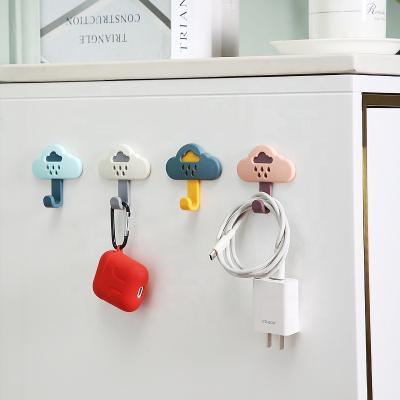 China Japan Style Wall Hooks Reusable Seamless Hooks Waterproof and Oilproof Heavy Duty Bathroom Kitchen Self Adhesive Hooks for sale