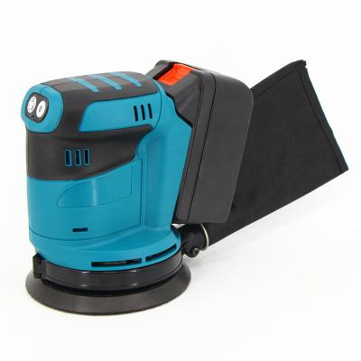 China Angle Cordless Orbit Electric Sander Brushless Power Sander 125MM Orbital Sander for sale