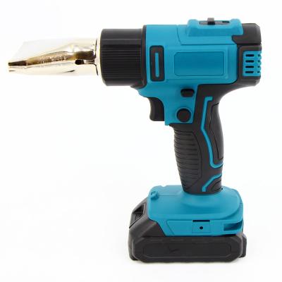 China Cool/Hot Air Shrinking PVC Temp Control 3 Nozzles Battery Power Variable Wireless Welding Heat Guns for sale