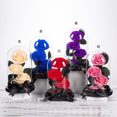 China Durable Factory Customized Preserved Valentine's Day Gift Immortalized Preserved Rose Eternal Rose Flower Wedding Home Decoration Handwork for sale