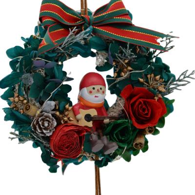 China Preserved/Dried Flowers and Plants New Berry Decoration And Preserved Popular Red Rose For Festival Home Decoration Around The Door Christmas Hanging Garland for sale