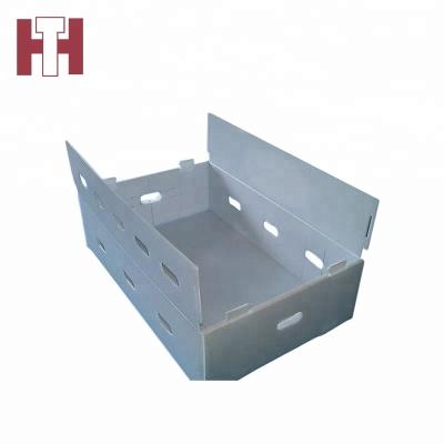 China Recyclable; raincoat ; Lightweight Collapsible Corrugated Plastic Sheet PP Turnover Boxed Storage Bins Manufacturing for sale