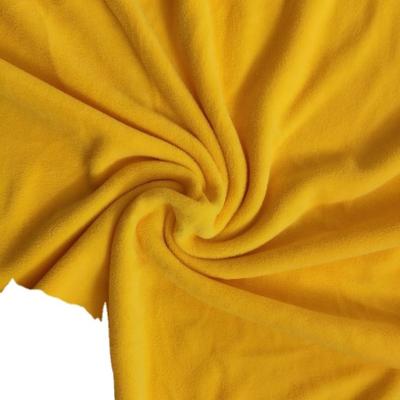 China Breathable Custom Colors Solid Plain Side Brushed Micro Fleece 100% Polyester 150/144 Plain Color Can Be Set Fleece Fabric for sale