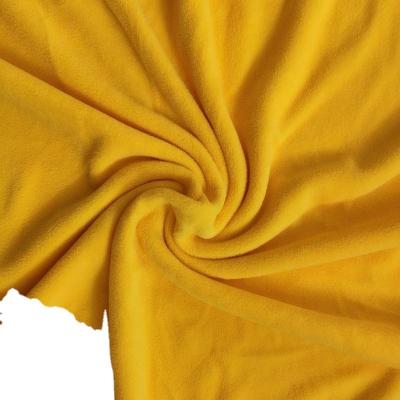 China Breathable Custom Colors Solid Plain Side Brushed Micro Fleece 100% Polyester 150/144 Plain Color Can Be Set Fleece Fabric for sale