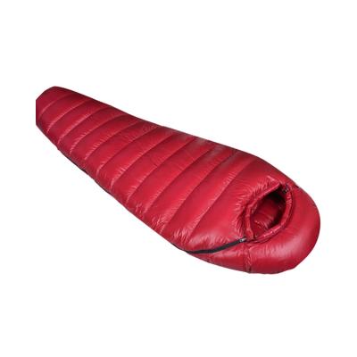 China Ultralight Mom Cheap Price Organic Cotton Sleep Human Body Shape Down Sleeping Bag For Tall People for sale