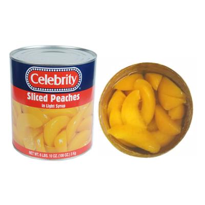 China 2500g Canned Canned Popular Fruit Yellow Peach Halves In Light Syrup for sale