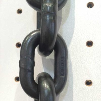 China Pulling Lifting Welded Chain 2mm 3mm 6mm 10mm Black Grade G80 80 Drag Chain Cardboard Steel TOYO-INYL 2MM-16MM Standard Pulling NC; TIA-Drum for sale