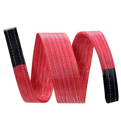 China TOYO-INTL 2T 60MM Flat Polyester Webbing Sling Durable Eye Wear-Resistance Lifting Belt for sale