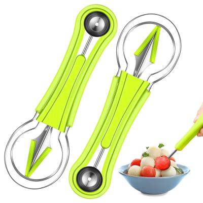 China 4 Viable in 1 Watermelon Slicer Slicer Fruit Scoop Cutter Dicing Tray Fruit Cutter Dig Pulp Separator Kitchen Tools Fruit Gadgets for sale