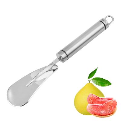 China Hot-selling Amazon Stainless Steel Grapefruit Multifunction Viable Peeler Opener Orange Peeler Kitchen Instruments Fruit Tools for sale