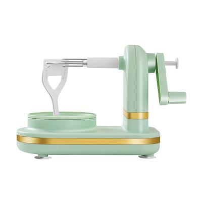 China Multifunctional Viable Amazon Fruit Peeling Machine Fruit Potato Peeler Operated Hand Cranked Apple Peeler Kitchen Apple Slicer Hollow Punch Cutter for sale