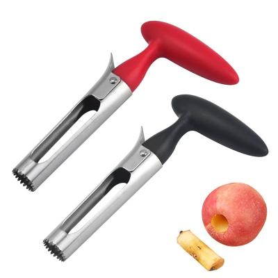 China New Viable Apple Hollow Puncher Stainless Steel Pear Fruit Vegetable Tools Core Seed Remover Cutter Seeder Slicer Knife Kitchen Instrument Tools for sale