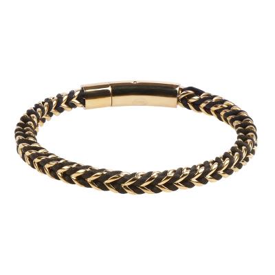 China Jeroot TRENDY gold color stainless steel rope braided bracelet from Jeroot suitable for women bracelet for sale