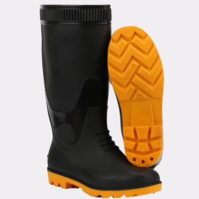 China Anti-slippery PVC upper material and unisex gender PVC rain boots for sale