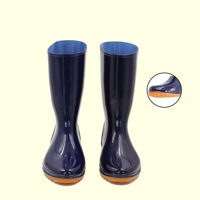 China Unisex Anti-Smell Industrial Cotton Fabric Scratching Workshop Safety Boots Rain Boots for sale