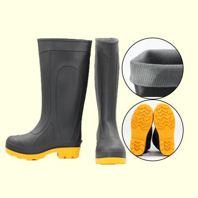 China Steel Toe Best Selling Gumboots PVC Industrial Work Boots Calzado de seguridad for sale