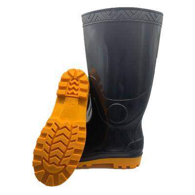 China Lightweight Designer PVC Unisex Plastic Rain Boots Waterproof Shoes For Men High Heel Gum Wellington Boots PVC Rubber Custom for sale