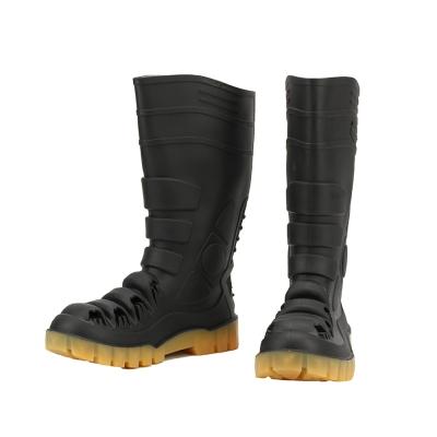 China Steel Toe No Lace Standard Color Mens Work Boots Custom Design for sale