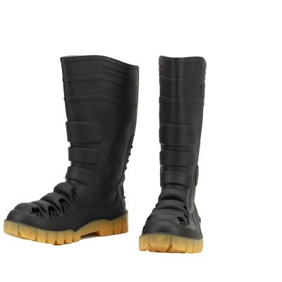 China Black Steel Toe High Quality PVC Boot For Industrial Working for sale