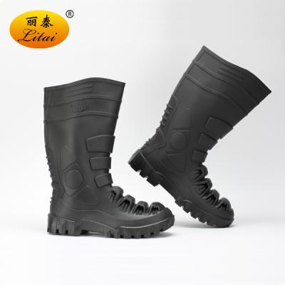 China China Factory Cheap High-ankle PVC Rubber Waterproof Steel Toe Rain Boot for sale