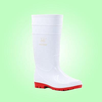 China EN 20347 Waterproof Decorative Durable White PVC Plastic Work Safety Waterproof Rain Boots for sale